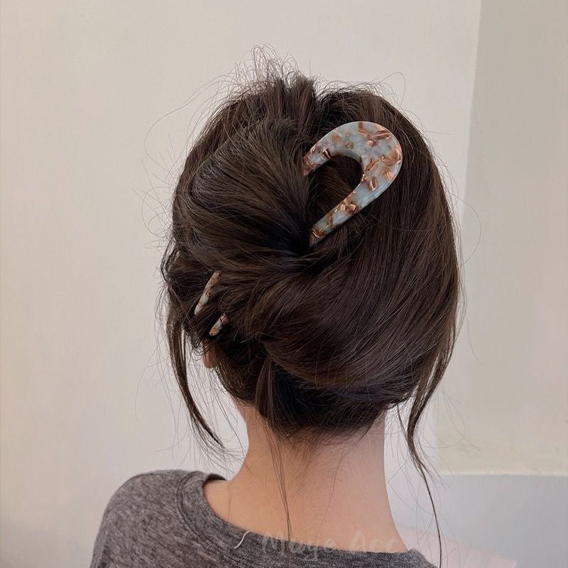 New Chinese u-shaped hairpin new coiffure artifact fixed hairpin
