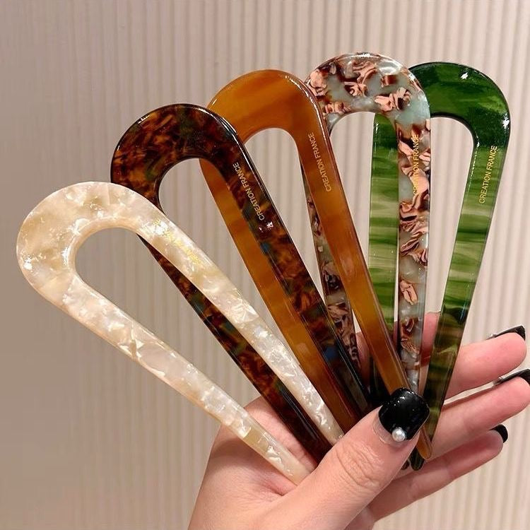 New Chinese u-shaped hairpin new coiffure artifact fixed hairpin