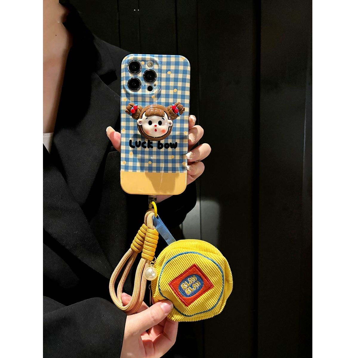 Crossbody Cell Phone Case Earphone with Strap Case