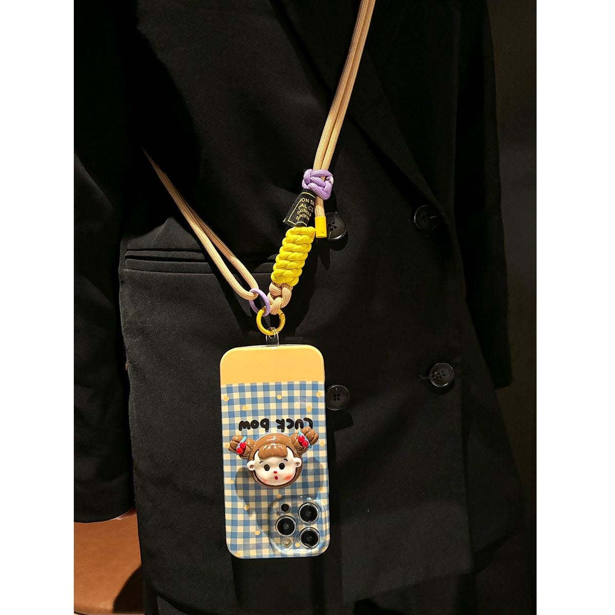 Crossbody Cell Phone Case Earphone with Strap Case