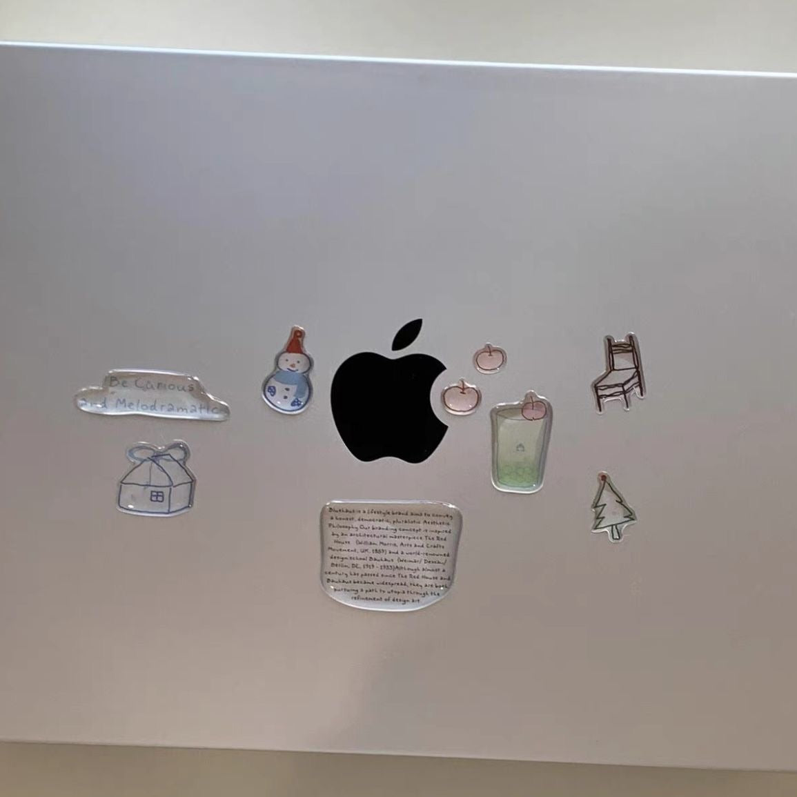 Simple three-dimensional jelly handbook decoration computer stickers cell phone stickers