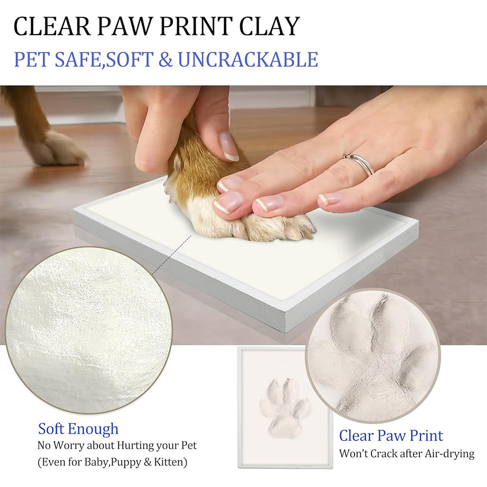 Pet Paw Print Memorial Photo Frame