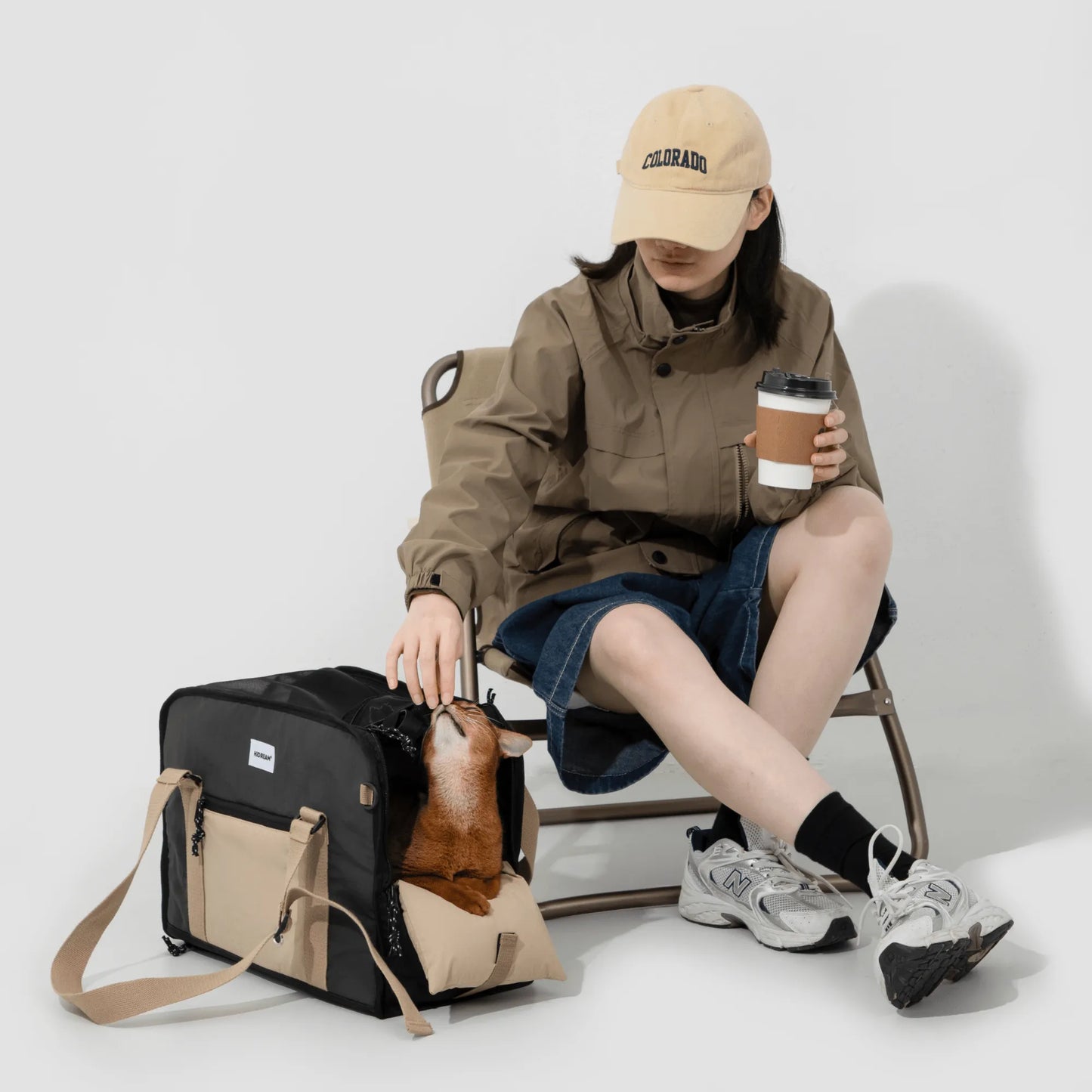 Semi-open Papoose pet Bag