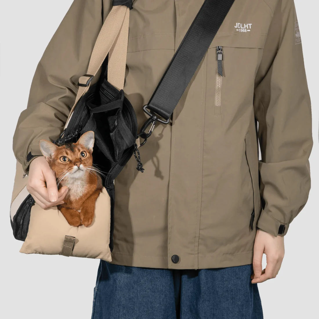 Semi-open Papoose pet Bag