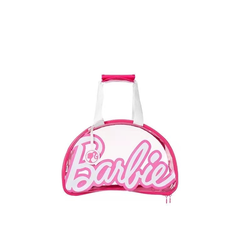 Transparent Pink Outing Portable Cat Bag