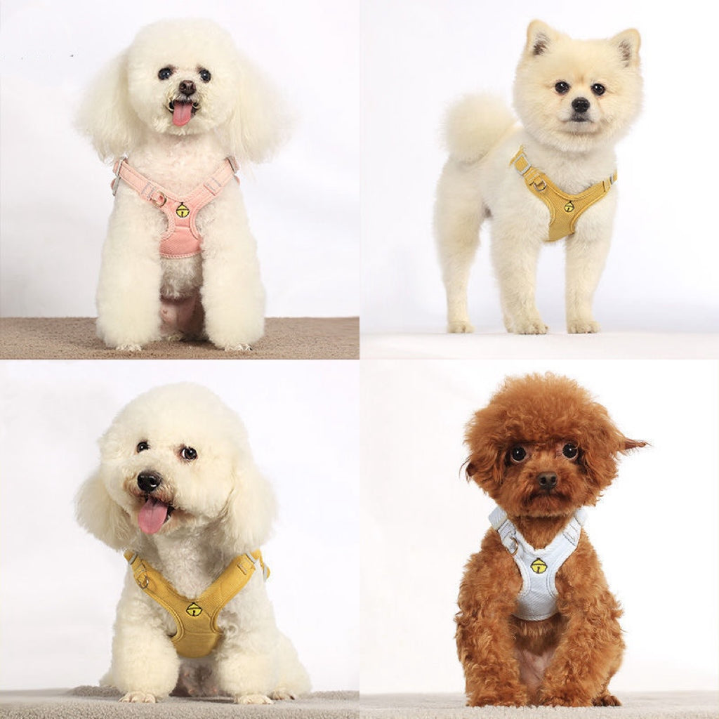 Pet vest style chest strap leash
