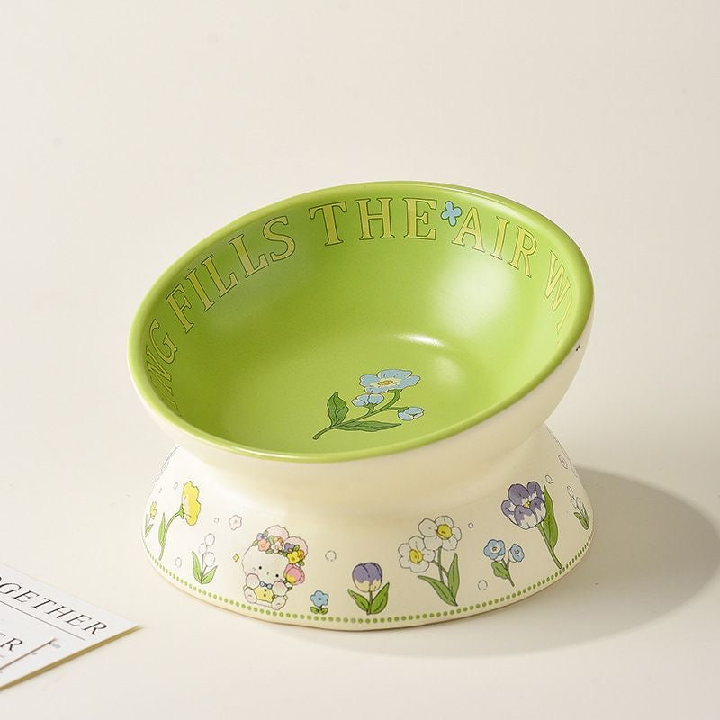 Pet cat puppy bowl