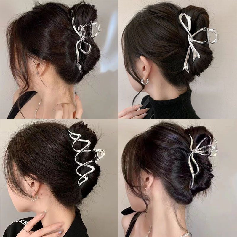 Premium Metal Light Luxury Hair Clip Shark Clip