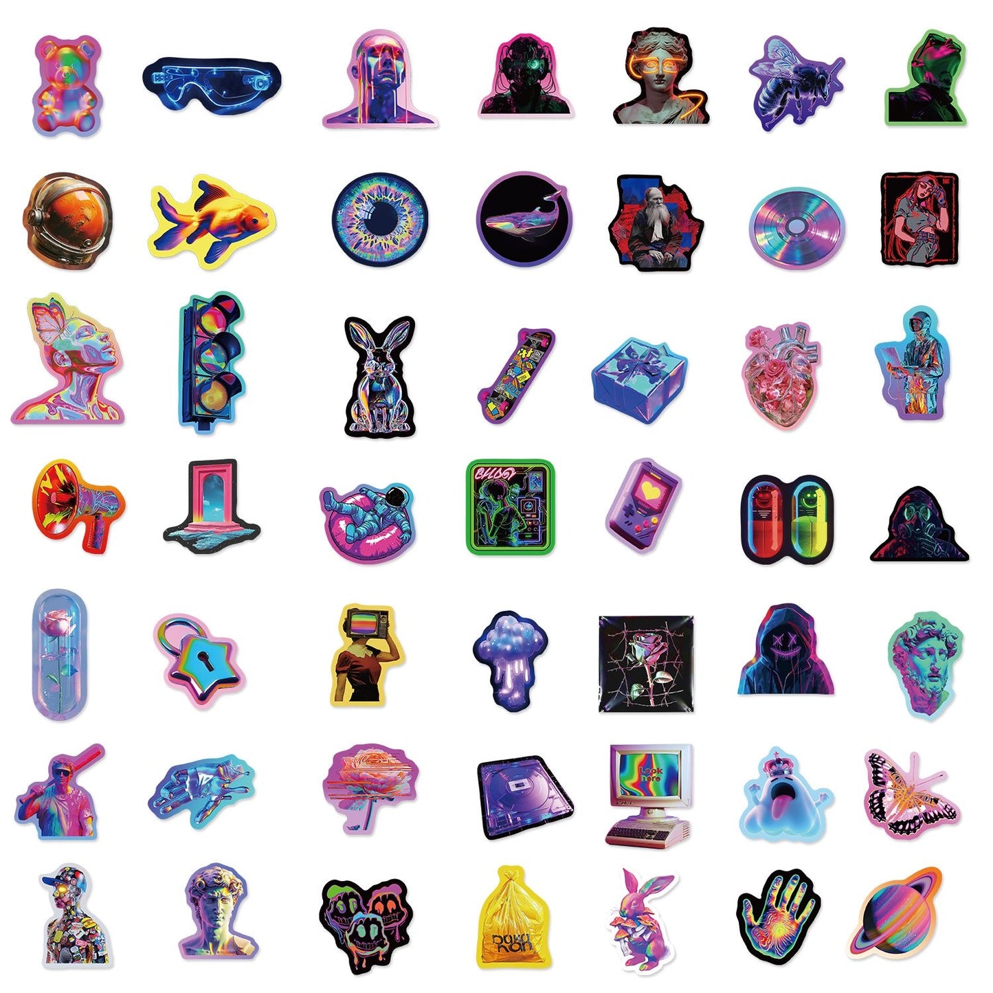 Cyberpunk Style Stickers Niche Creative Stickers