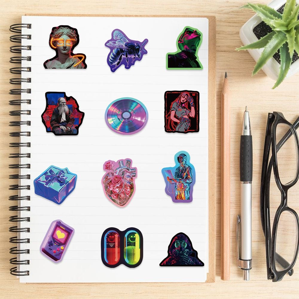 Cyberpunk Style Stickers Niche Creative Stickers