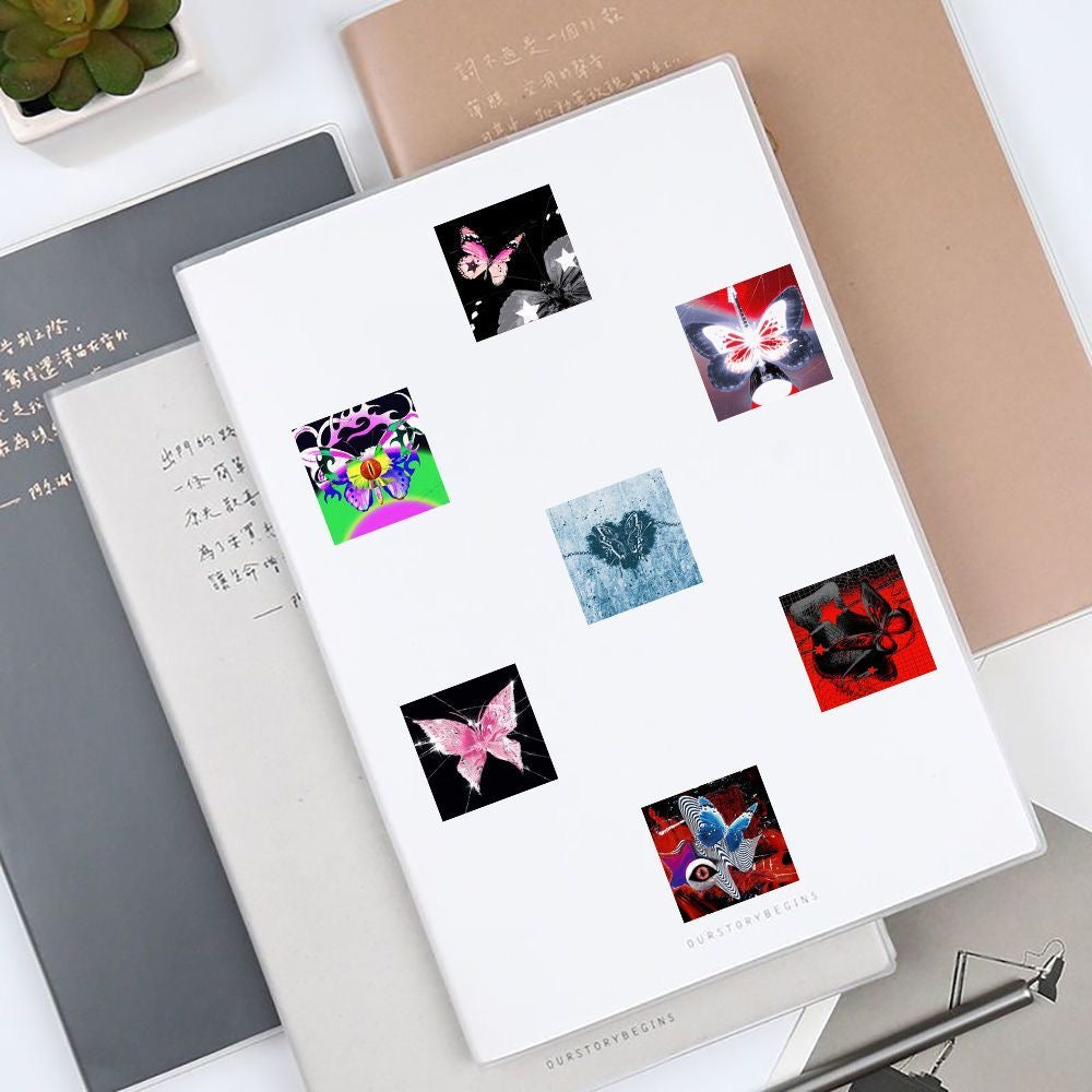 Niche gothic style art stickers diy cell phone case stickers