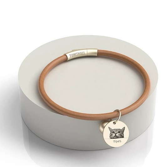 Handmade Full-Grain Leather Rope Pet Collar