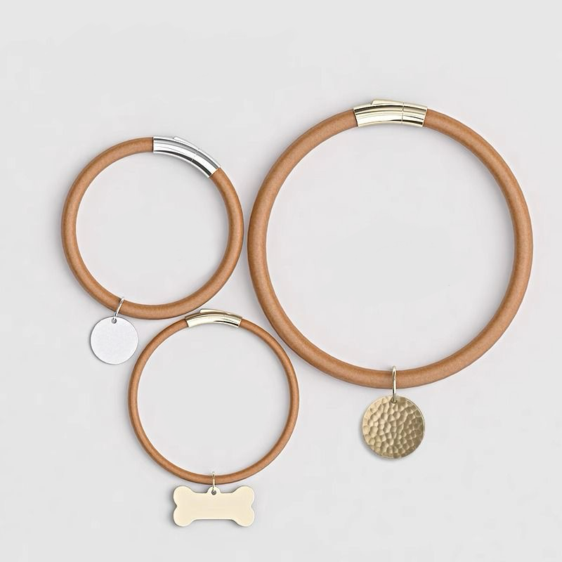 Handmade Full-Grain Leather Rope Pet Collar