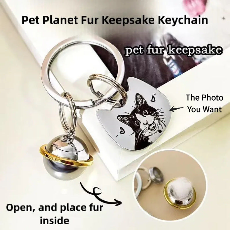 Stainless Steel Engravable Pet Keychain Pendant
