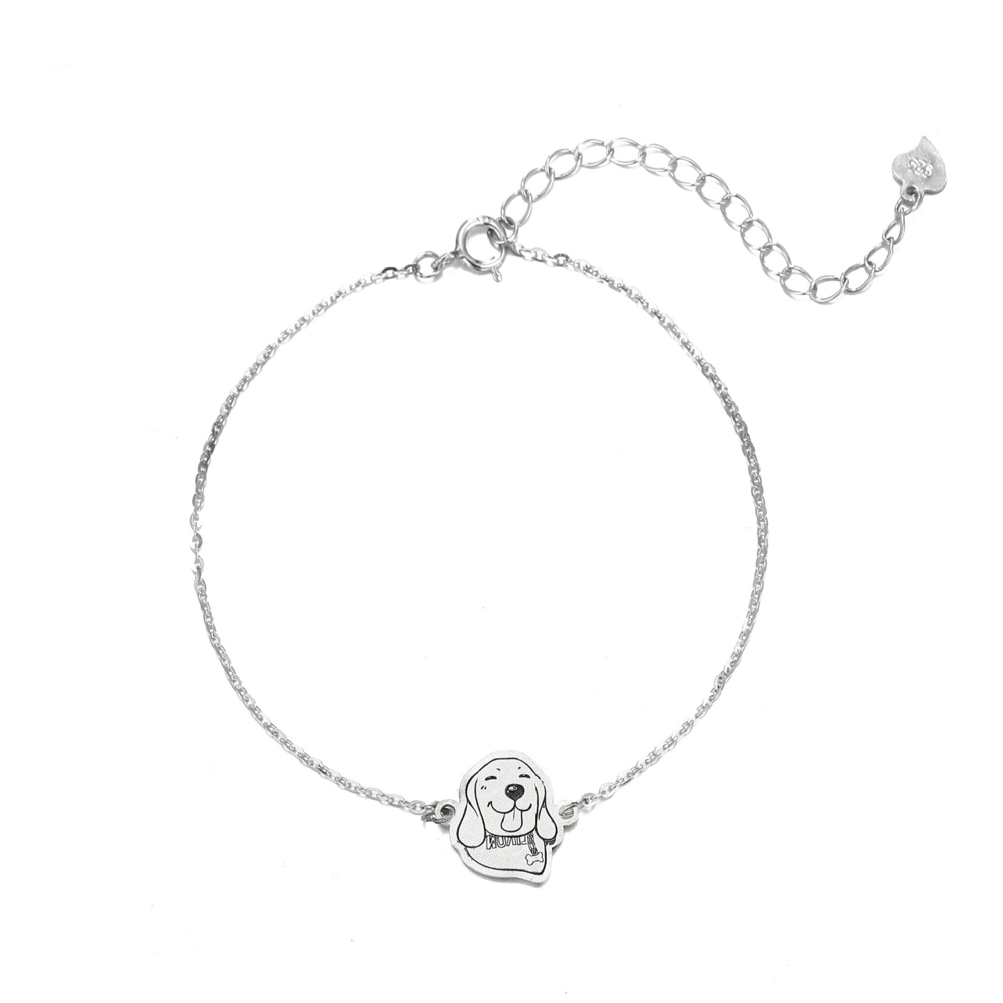 925 silver pet bracelet customization