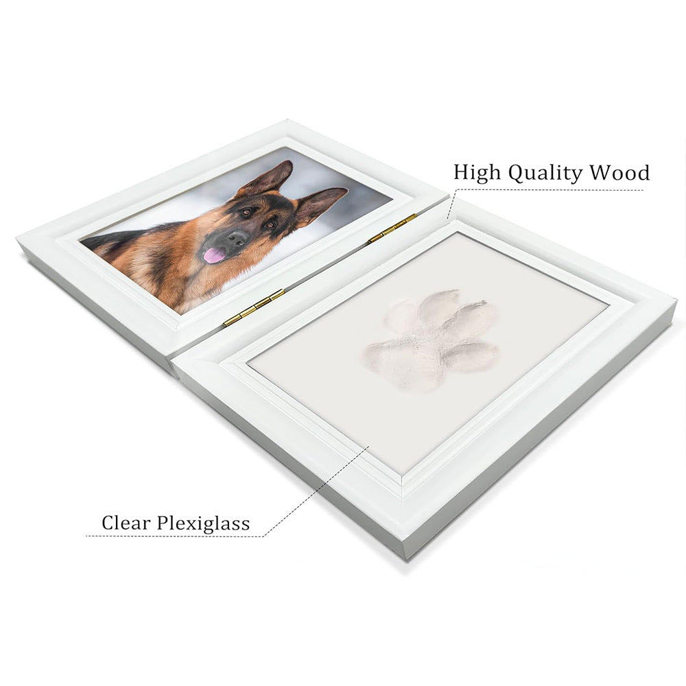 Pet Paw Print Memorial Photo Frame